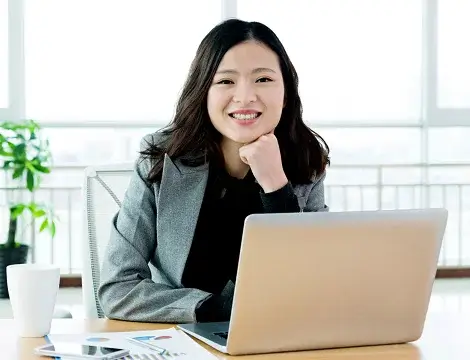 Girl smiling